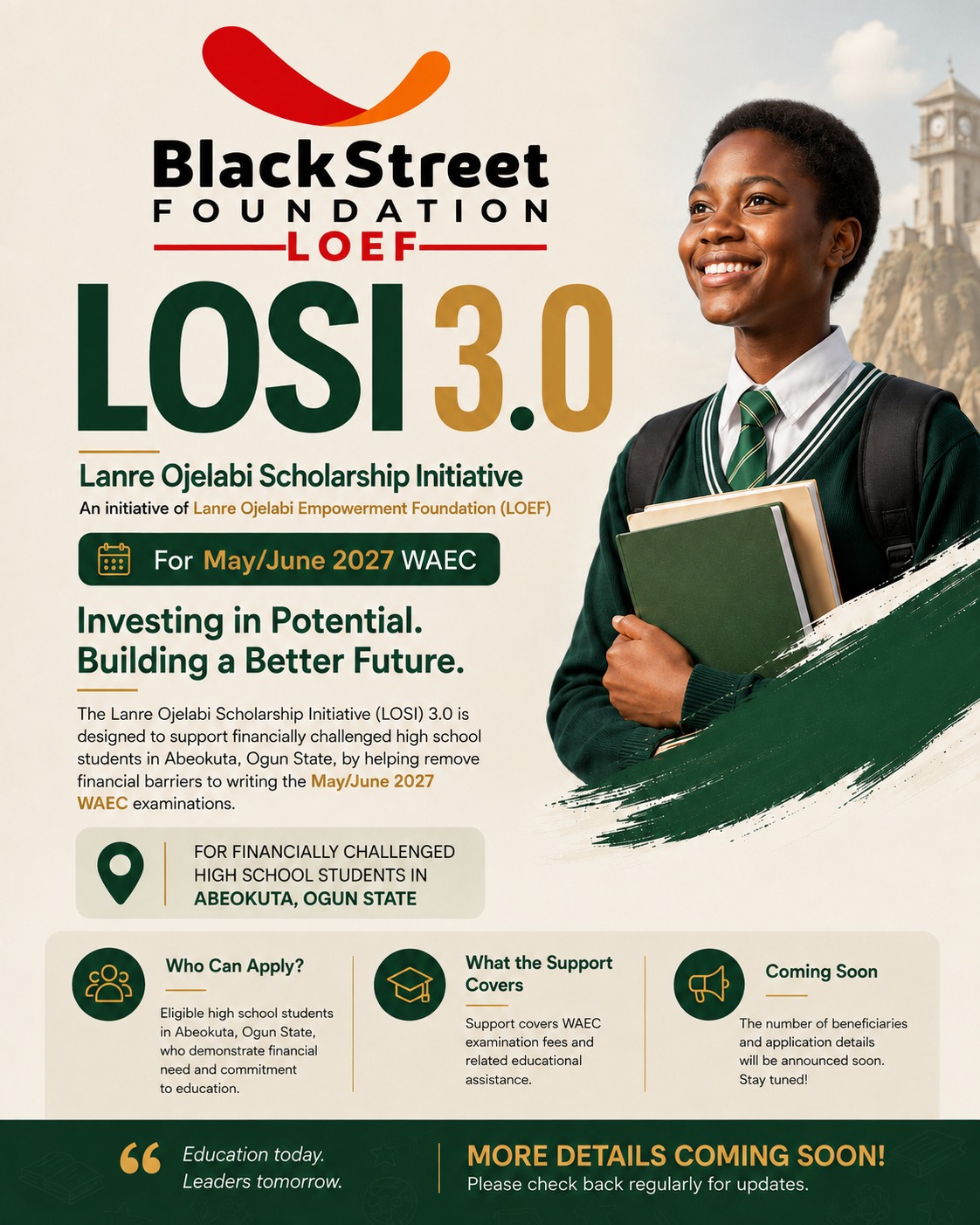 Lanre Ojelabi Scholarship Initiative (LOSI) 3.0